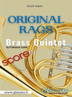 cover image of Original Rags--Brass Quintet (score)